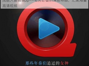 成版人食色 app——宅男必备的深夜神器，汇聚海量高清视频