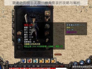 屠龙之刃战士无畏：神兵套装的攻略与解析