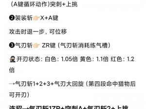 怪物猎人崛起：太刀纳刀术运用指南与心得分享，提升战斗效率之技巧解析