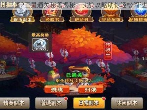 放开那三国2三星通关秘籍揭秘：实战攻略助你轻松闯过难关