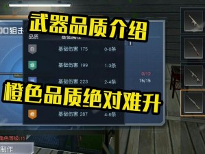 代号生机武器改造揭秘：个性化定制与升级系统解析