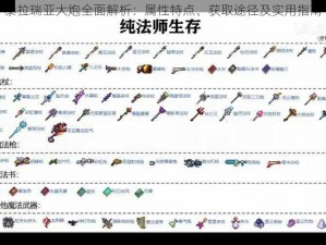 泰拉瑞亚大炮全面解析：属性特点、获取途径及实用指南