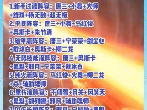 斗罗大陆魂师对决：零氪金阵容攻略大全，实战解析免费最强组合