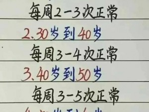 多久过一次夫妻生活属于正常，这是因人而异的，不同年龄、身体状况、生活习惯的人，频率会有所不同