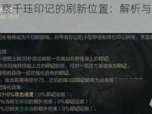 如何洞察千珏印记的刷新位置：解析与实战应用