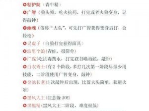 黑神话悟空中益气膏的获取方法与使用指南：探索游戏中的必备用品益气膏获取途径全解析