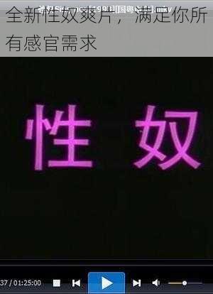 全新性奴爽片，满足你所有感官需求