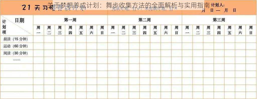 关于梦想养成计划：舞步收集方法的全面解析与实用指南