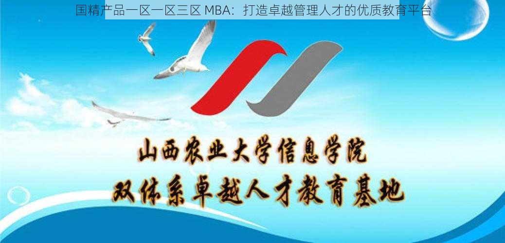 国精产品一区一区三区 MBA：打造卓越管理人才的优质教育平台