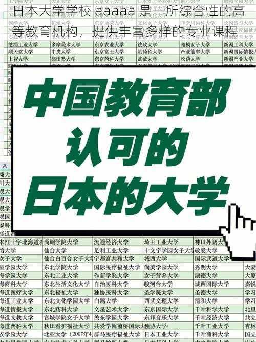 日本大学学校 aaaaa 是一所综合性的高等教育机构，提供丰富多样的专业课程