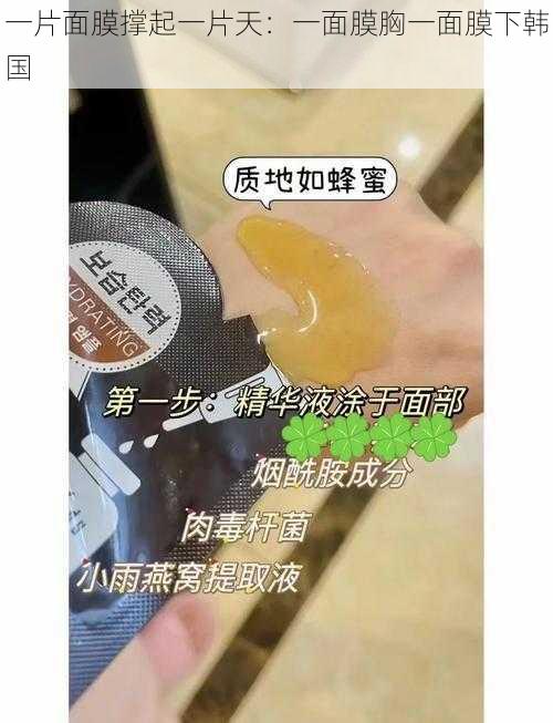 一片面膜撑起一片天：一面膜胸一面膜下韩国