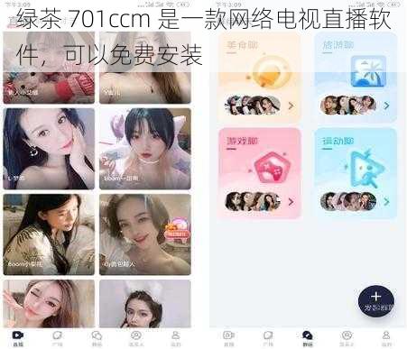 绿茶 701ccm 是一款网络电视直播软件，可以免费安装