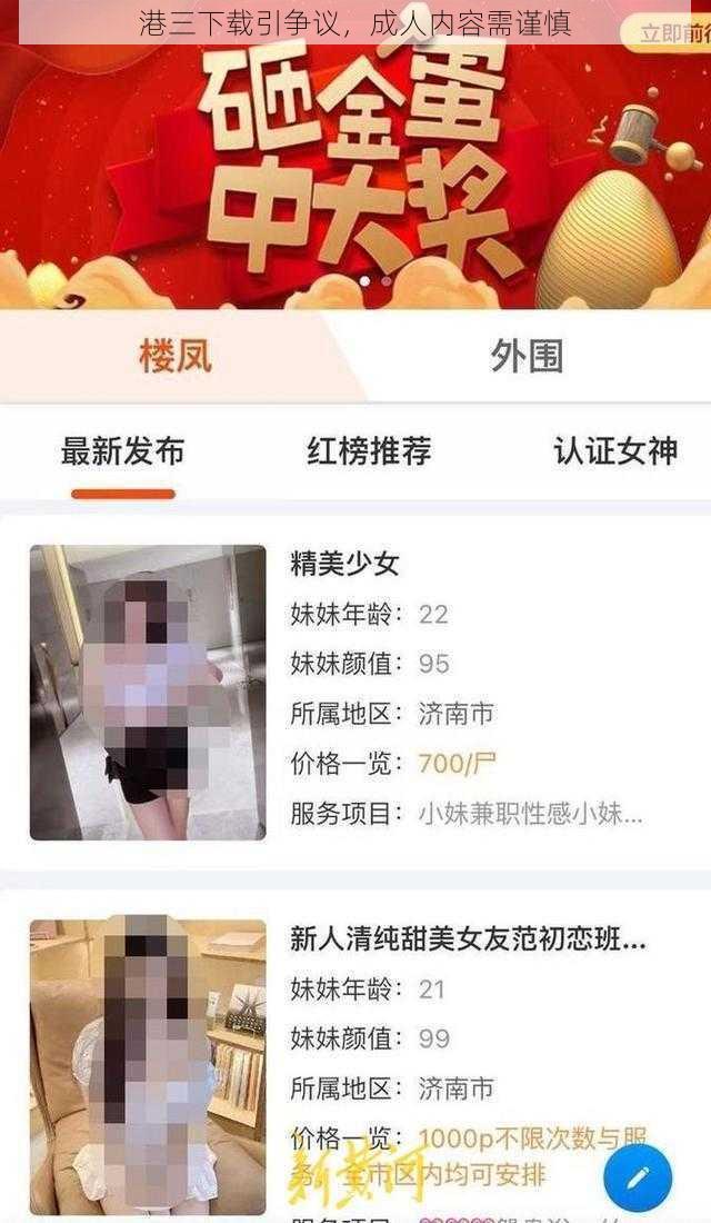 港三下载引争议，成人内容需谨慎