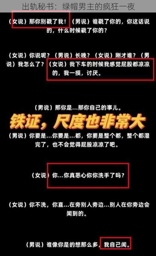 出轨秘书：绿帽男主的疯狂一夜