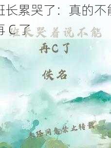 班长累哭了：真的不能再 C 了