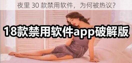 夜里 30 款禁用软件，为何被热议？