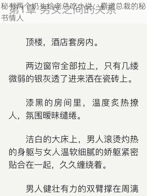 秘书两个奶头给老总吃小说：霸道总裁的秘书情人