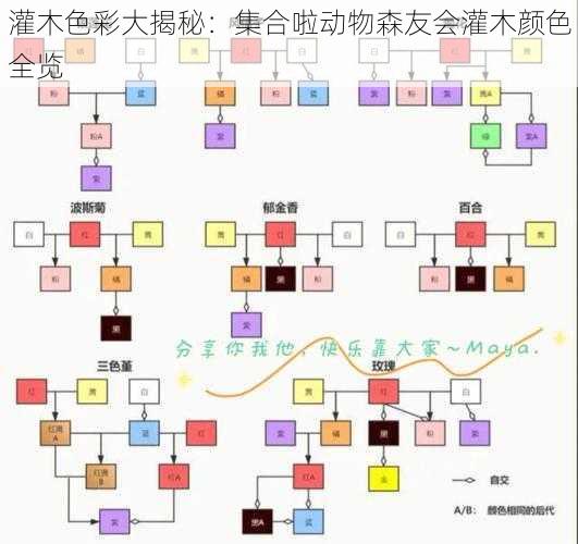 灌木色彩大揭秘：集合啦动物森友会灌木颜色全览