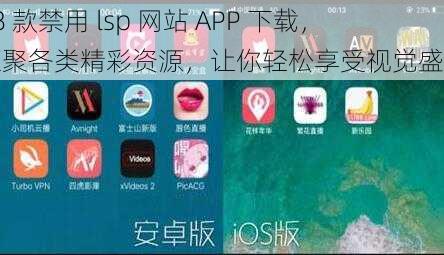 18 款禁用 lsp 网站 APP 下载，汇聚各类精彩资源，让你轻松享受视觉盛宴