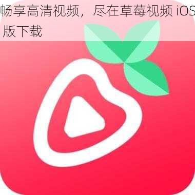 畅享高清视频，尽在草莓视频 iOS 版下载