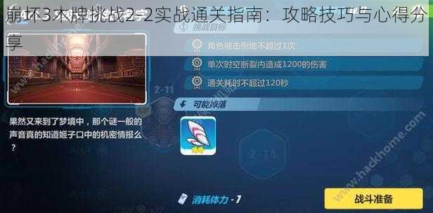 崩坏3木牌挑战2-2实战通关指南：攻略技巧与心得分享