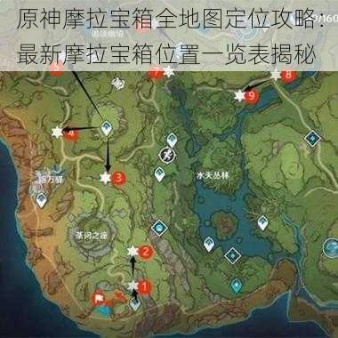 原神摩拉宝箱全地图定位攻略：最新摩拉宝箱位置一览表揭秘