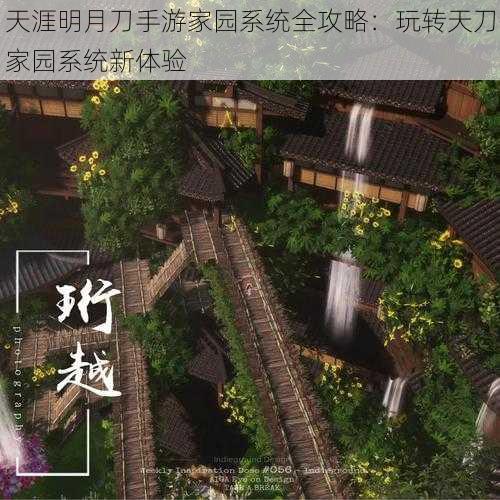 天涯明月刀手游家园系统全攻略：玩转天刀家园系统新体验