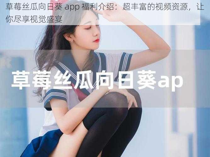 草莓丝瓜向日葵 app 福利介绍：超丰富的视频资源，让你尽享视觉盛宴