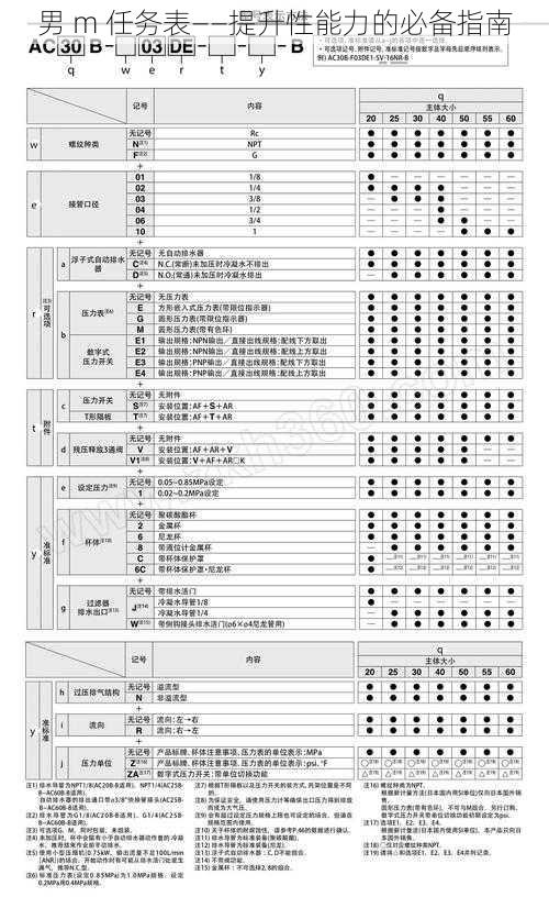 男 m 任务表——提升性能力的必备指南