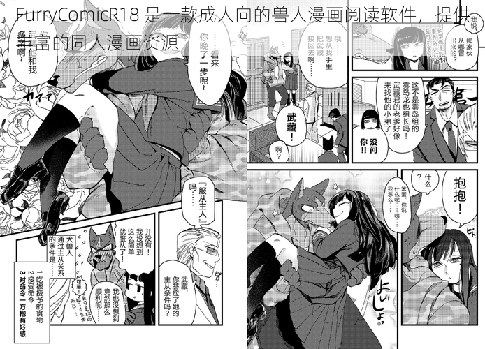 FurryComicR18 是一款成人向的兽人漫画阅读软件，提供丰富的同人漫画资源