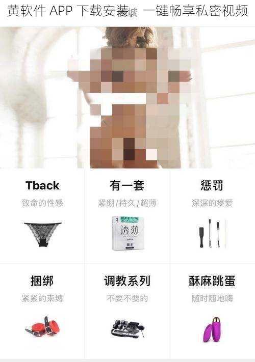 黄软件 APP 下载安装，一键畅享私密视频