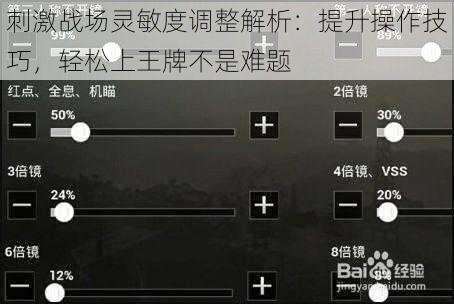 刺激战场灵敏度调整解析：提升操作技巧，轻松上王牌不是难题