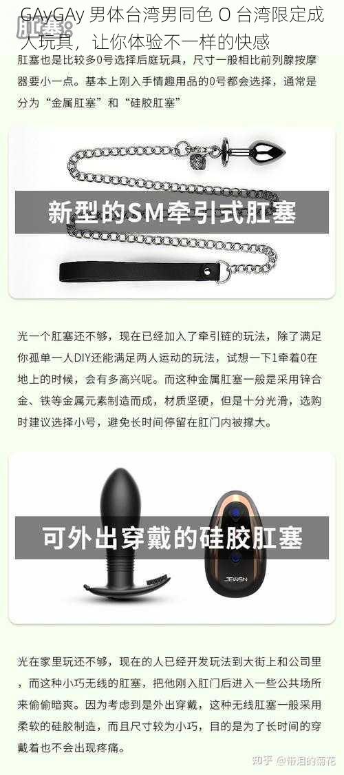 GAyGAy 男体台湾男同色 O 台湾限定成人玩具，让你体验不一样的快感