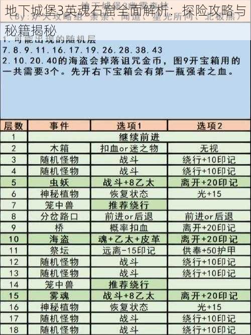 地下城堡3英魂石窟全面解析：探险攻略与秘籍揭秘