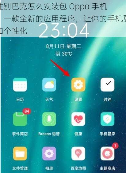性别巴克怎么安装包 Oppo 手机，一款全新的应用程序，让你的手机更加个性化