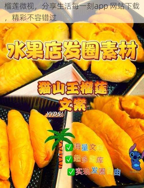 榴莲微视，分享生活每一刻app 网站下载，精彩不容错过