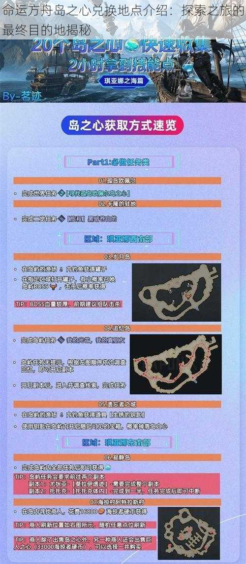命运方舟岛之心兑换地点介绍：探索之旅的最终目的地揭秘