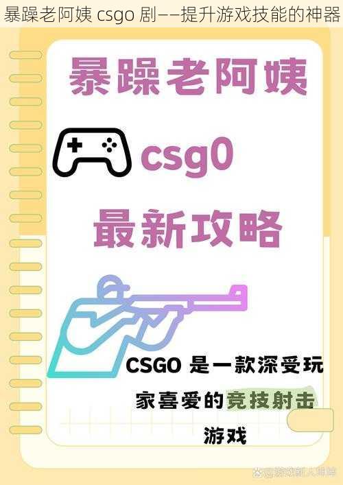 暴躁老阿姨 csgo 剧——提升游戏技能的神器