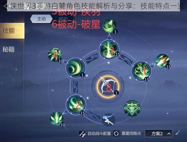 剑侠世界3手游白麓角色技能解析与分享：技能特点一览