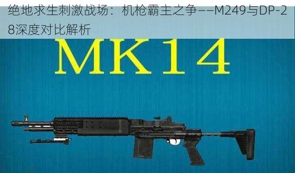 绝地求生刺激战场：机枪霸主之争——M249与DP-28深度对比解析