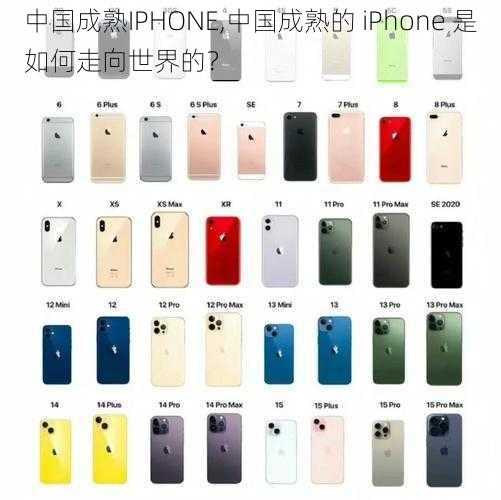 中国成熟IPHONE,中国成熟的 iPhone 是如何走向世界的？