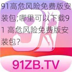 91高危风险免费版安装包;哪里可以下载91 高危风险免费版安装包？