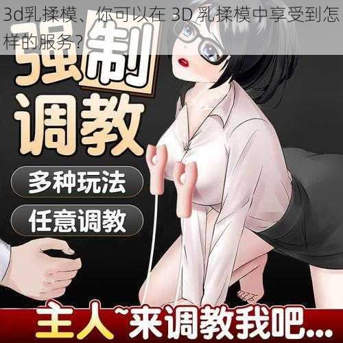 3d乳揉模、你可以在 3D 乳揉模中享受到怎样的服务？