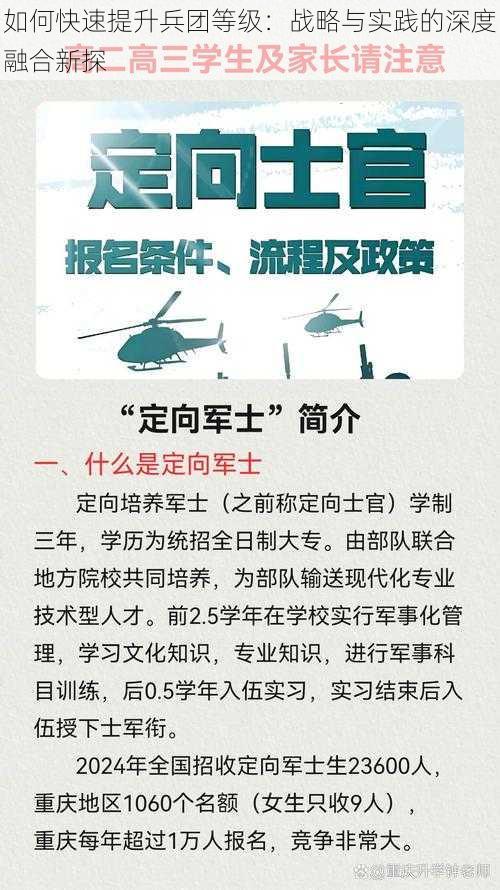 如何快速提升兵团等级：战略与实践的深度融合新探