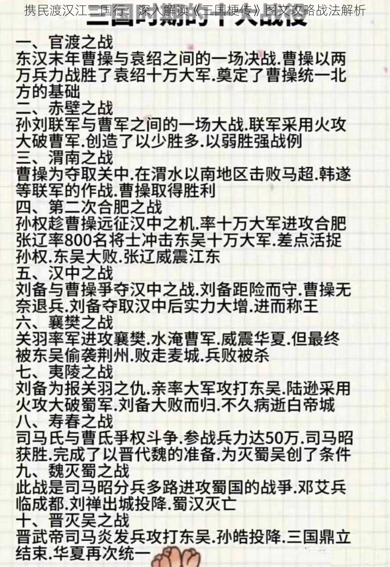 携民渡汉江三国行：深入解读《三国梗传》图文攻略战法解析