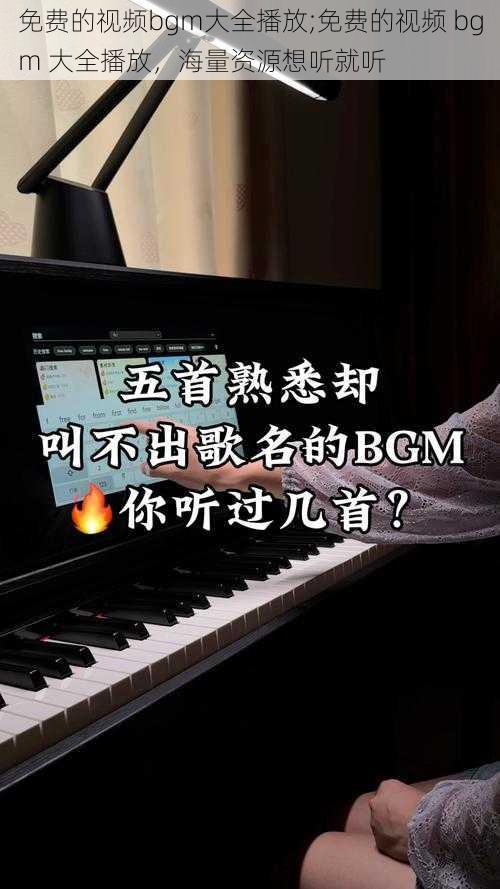 免费的视频bgm大全播放;免费的视频 bgm 大全播放，海量资源想听就听