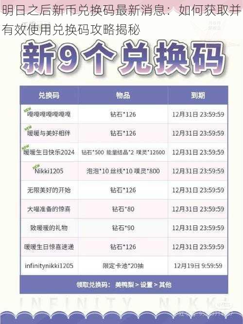 明日之后新币兑换码最新消息：如何获取并有效使用兑换码攻略揭秘